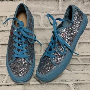 UGG Teal Blue Glitter Women's Sneakers-Size 7